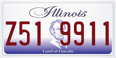 IL license plate Z519911