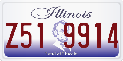 IL license plate Z519914