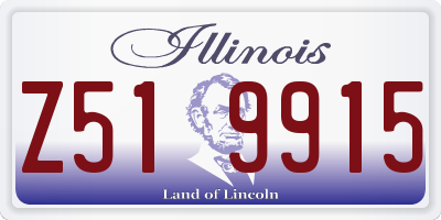 IL license plate Z519915
