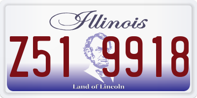 IL license plate Z519918