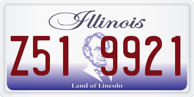 IL license plate Z519921