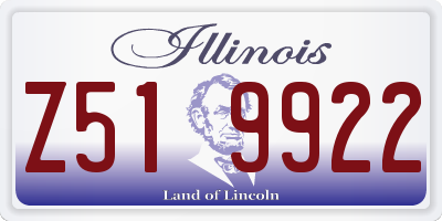 IL license plate Z519922
