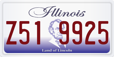 IL license plate Z519925