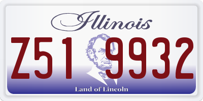 IL license plate Z519932