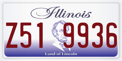 IL license plate Z519936