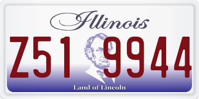 IL license plate Z519944