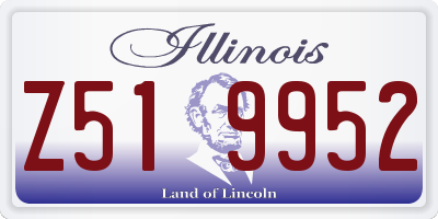 IL license plate Z519952