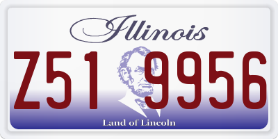 IL license plate Z519956