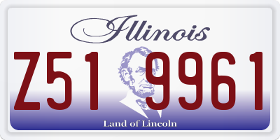 IL license plate Z519961
