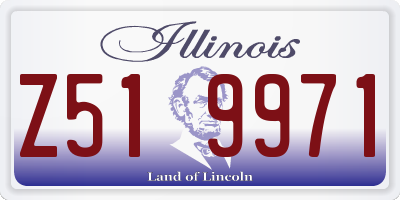 IL license plate Z519971