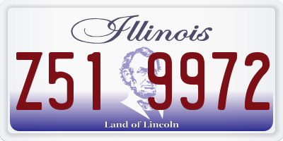 IL license plate Z519972
