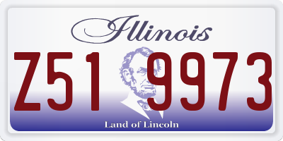 IL license plate Z519973