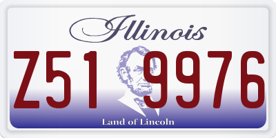 IL license plate Z519976