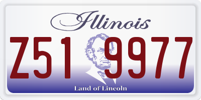 IL license plate Z519977