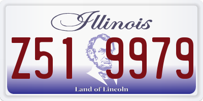 IL license plate Z519979