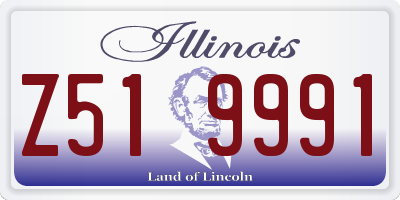 IL license plate Z519991