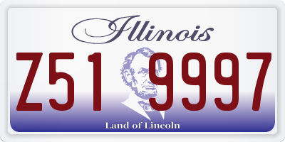 IL license plate Z519997
