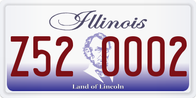 IL license plate Z520002