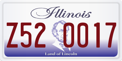 IL license plate Z520017