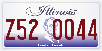 IL license plate Z520044