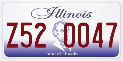IL license plate Z520047