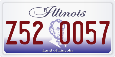 IL license plate Z520057