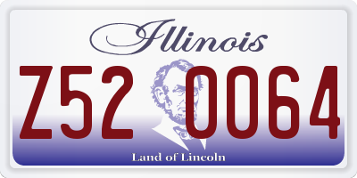 IL license plate Z520064