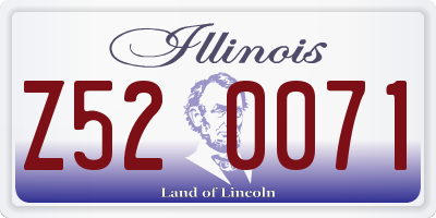 IL license plate Z520071