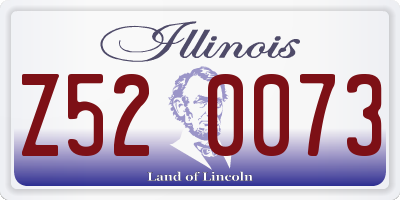 IL license plate Z520073