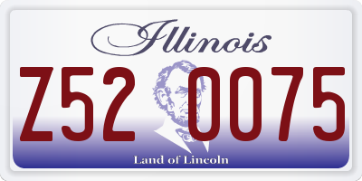 IL license plate Z520075