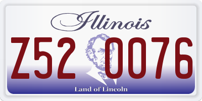 IL license plate Z520076