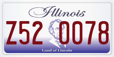 IL license plate Z520078