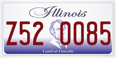 IL license plate Z520085