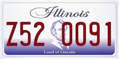 IL license plate Z520091