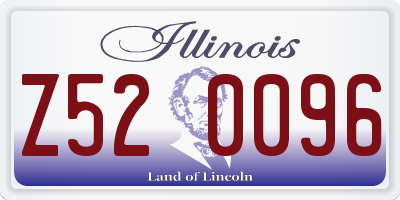 IL license plate Z520096