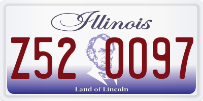 IL license plate Z520097