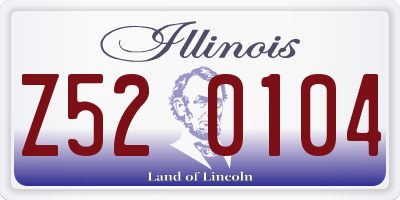 IL license plate Z520104