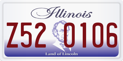 IL license plate Z520106
