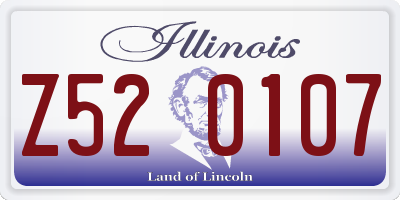 IL license plate Z520107