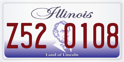 IL license plate Z520108
