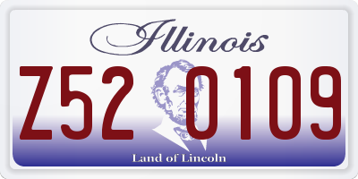 IL license plate Z520109