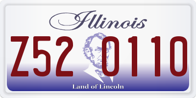 IL license plate Z520110