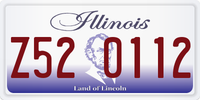 IL license plate Z520112
