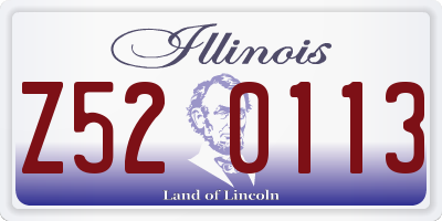 IL license plate Z520113