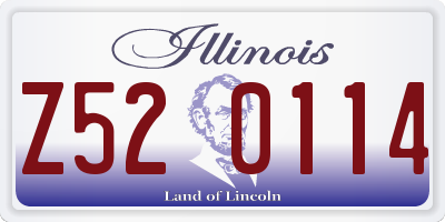 IL license plate Z520114