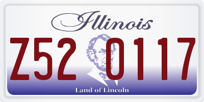 IL license plate Z520117