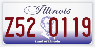 IL license plate Z520119