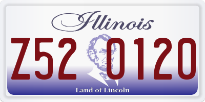 IL license plate Z520120