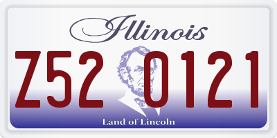 IL license plate Z520121