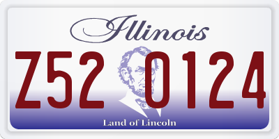 IL license plate Z520124